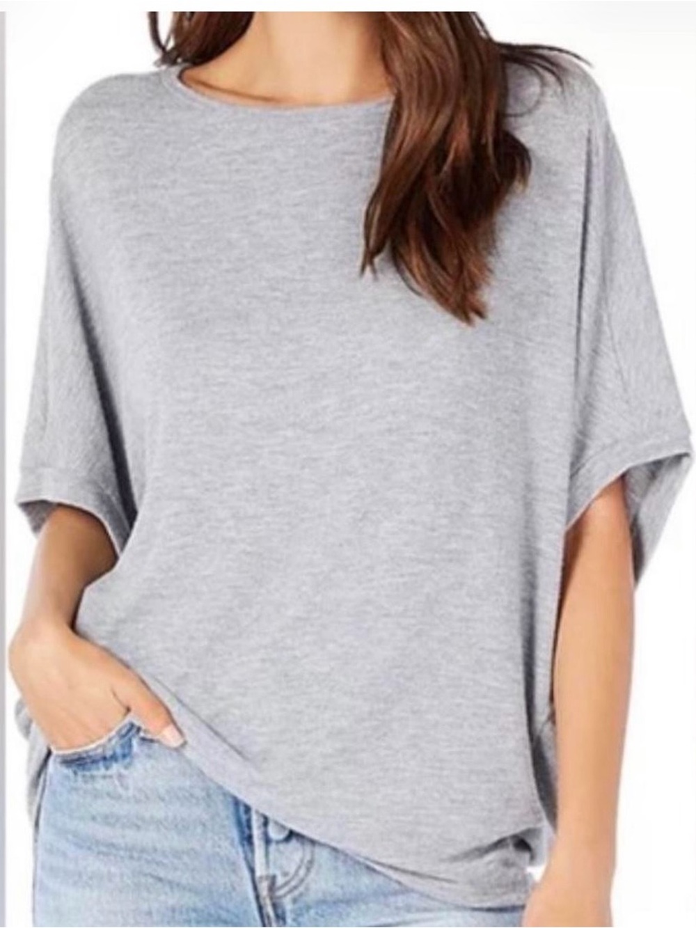 Michael Stars Women’s Grey Batwing tee. Large